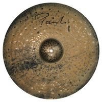 Front view of Paiste 20" Signature Dark Energy Mark I Ride Cymbal on white background