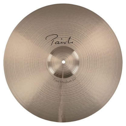 Front view of Paiste 20" Signature Fast Medium Crash Cymbal on white background