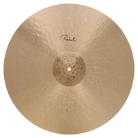 Front view of Paiste 20" Signature Traditionals Light Ride Cymbal on white background
