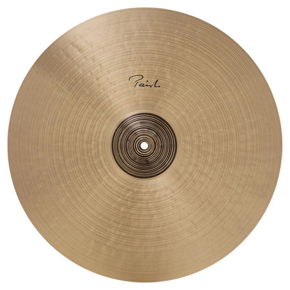 Front view of Paiste 20" Signature Traditionals Thin Crash Cymbal on white background