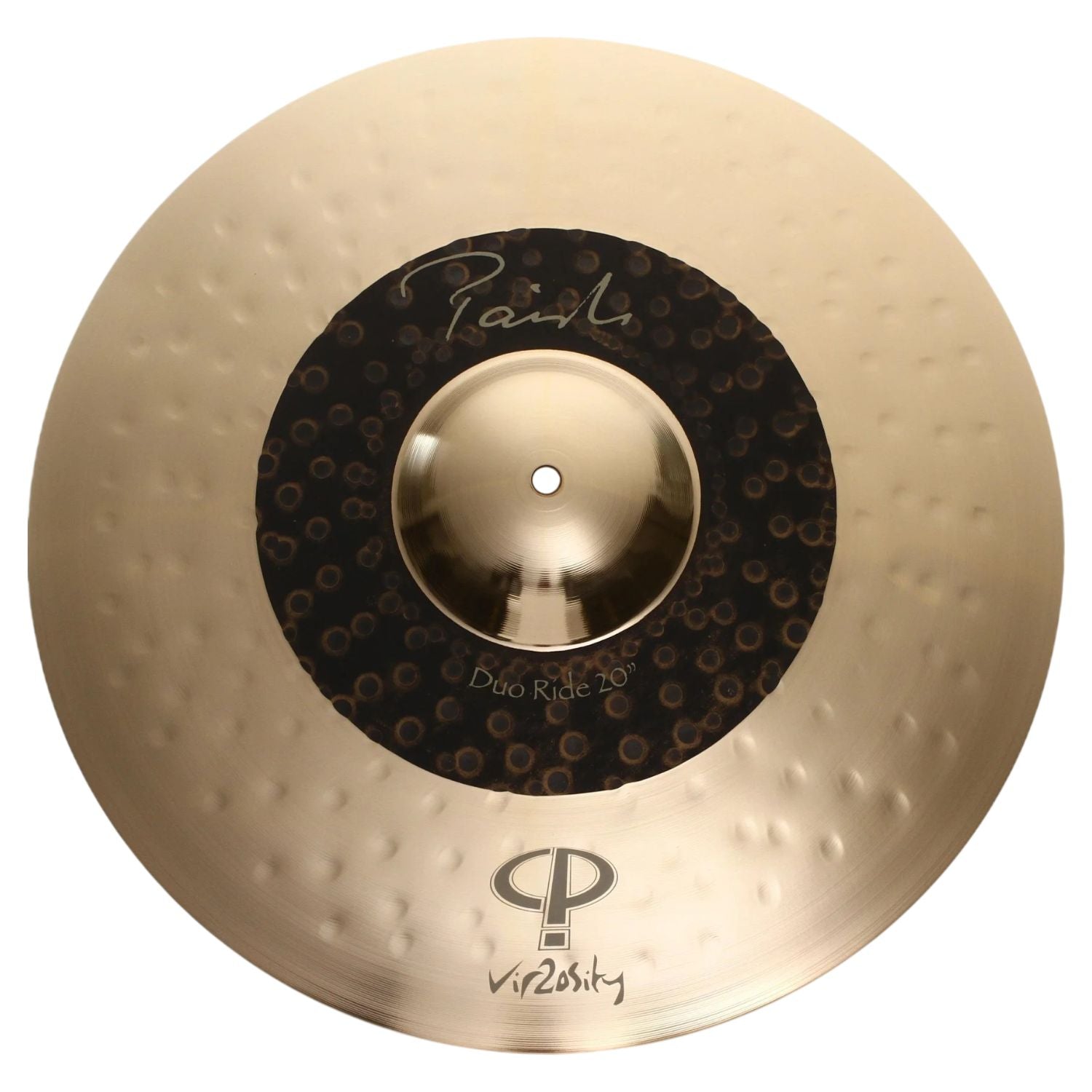 Front view of Paiste 20" Signature Vir2osity Duo Ride Cymbal on white background