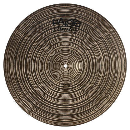 Front view of Paiste 21" Masters Dry Ride Cymbal on white background