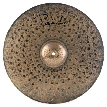 Front view of Paiste 21" Signature Dark Energy Ride Mark I Cymbal on white background