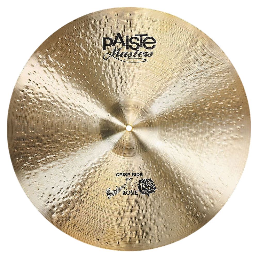 Front view of Paiste 22" Masters Crisp Ride Cymbal on white background