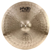 Front view of Paiste 22" Masters Dark Crash Ride Cymbal on white background