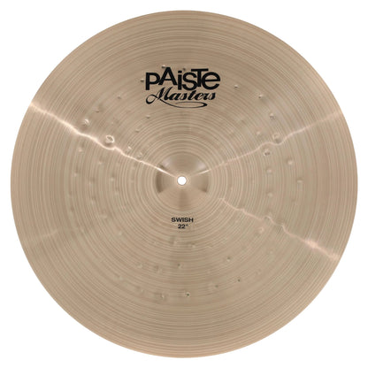 Front view of Paiste 22" Masters Swish Cymbal on white background