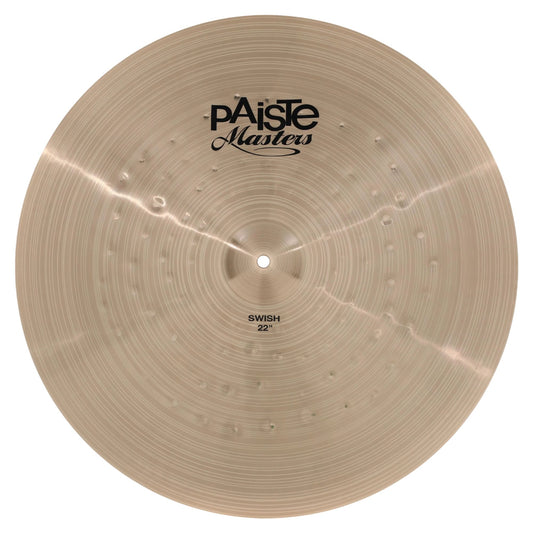 Front view of Paiste 22" Masters Swish Cymbal on white background