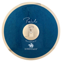 Front view of Paiste 22" Signature Blue Bell Ride Cymbal on white background