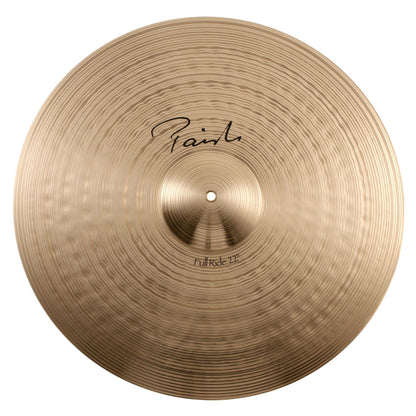 Front view of Paiste 22" Signature Full Ride Cymbal on white background