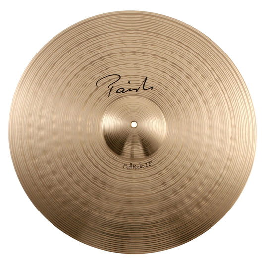 Front view of Paiste 22" Signature Full Ride Cymbal on white background
