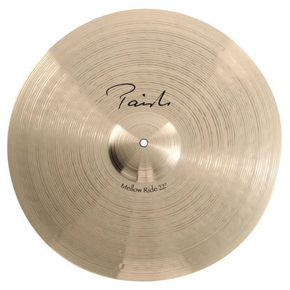 Front view of Paiste 22" Signature Mellow Ride Cymbal on white background