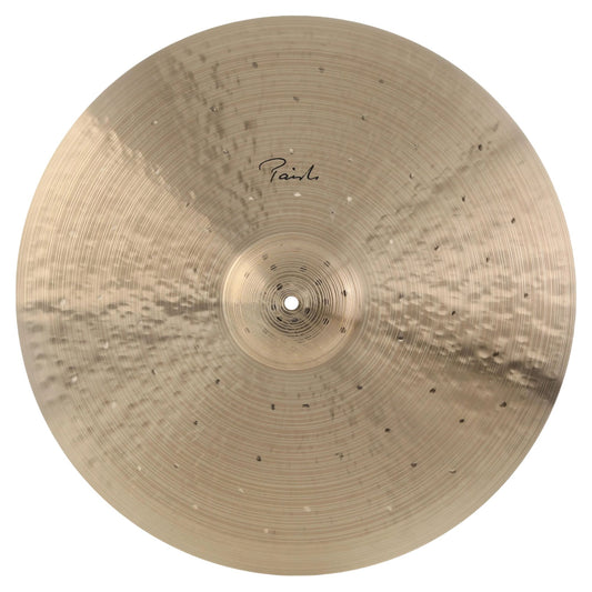 Front view of Paiste 22" Signature Traditionals Light Ride Cymbal on white background