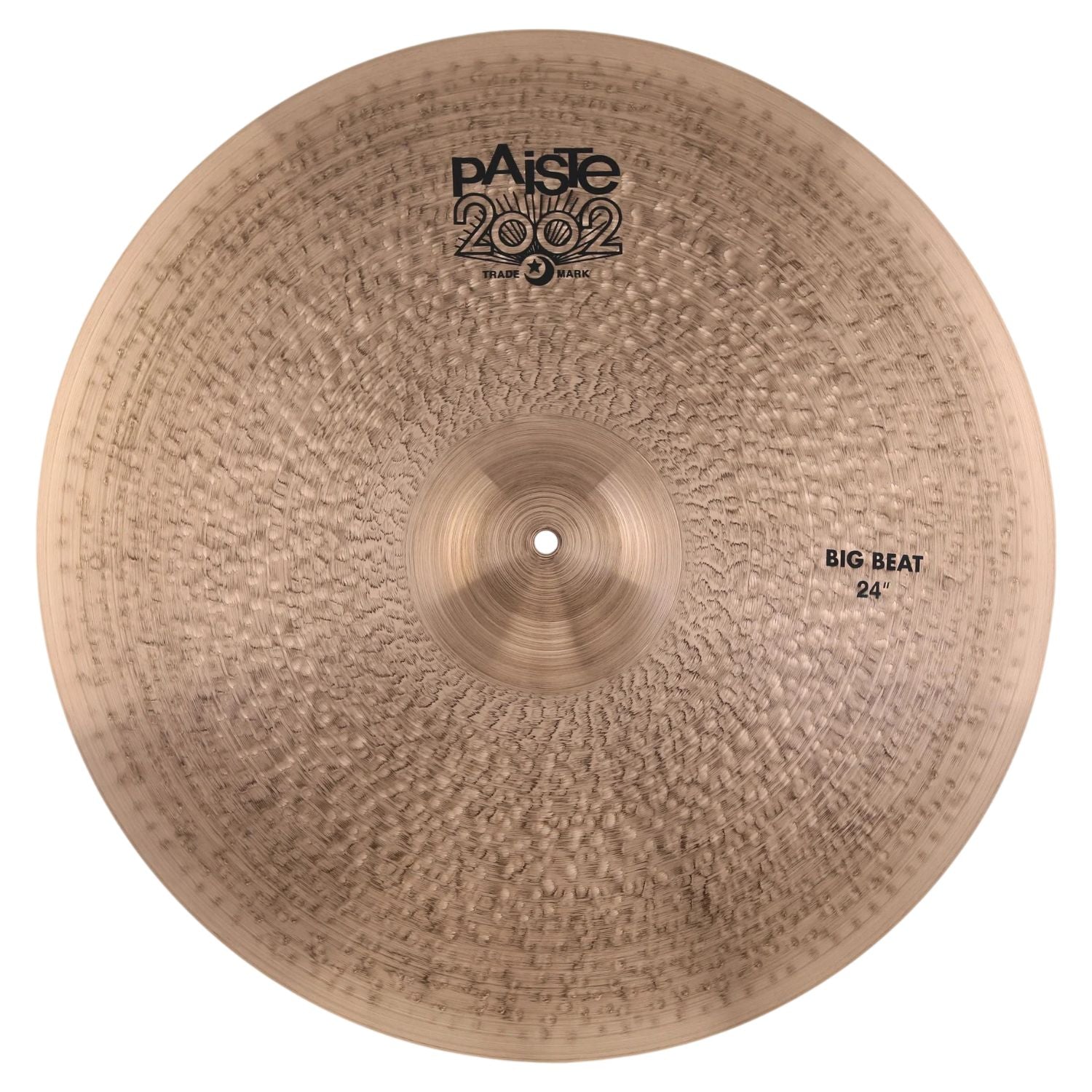 Front view of Paiste 24" 2002 Big Beat Cymbal on white background