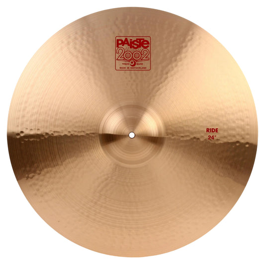 Front view of Paiste 24" 2002 Ride Cymbal on white background