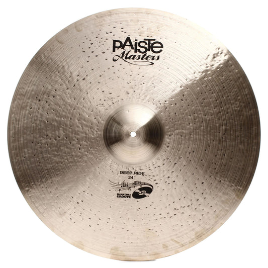 Front view of Paiste 24" Masters Deep Ride Cymbal on white background