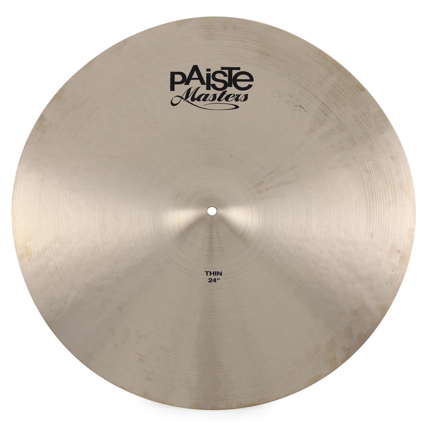 Front view of Paiste 24" Masters Thin Cymbal on white background