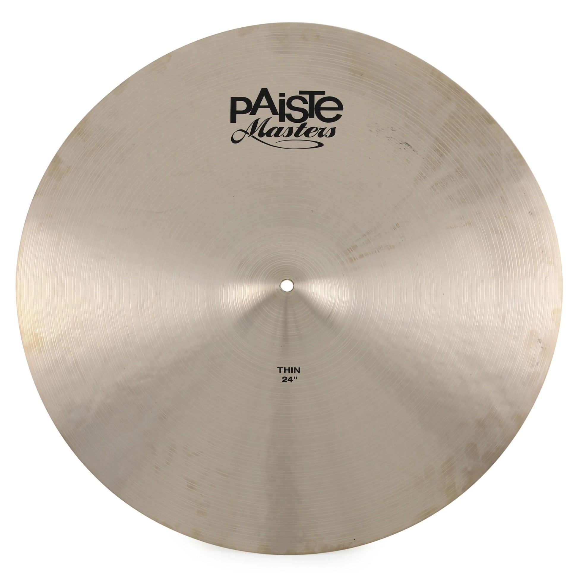 Front view of Paiste 24" Masters Thin Cymbal on white background