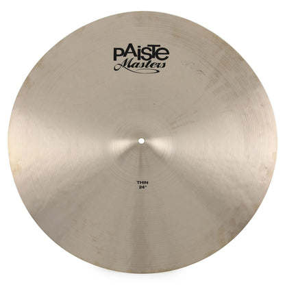 Front view of Paiste 24" Masters Thin Cymbal on white background
