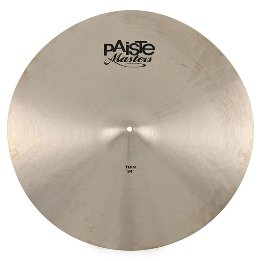 Front view of Paiste 24" Masters Thin Cymbal on white background