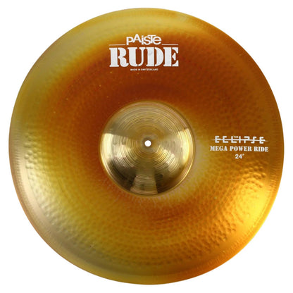 Front view of Paiste 24" Rude Mega Power Ride Cymbal on white background