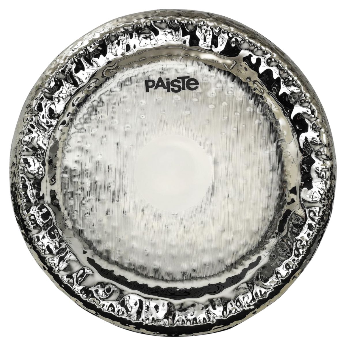 Front view of Paiste 32" Symphonic Gong Brilliant on white background