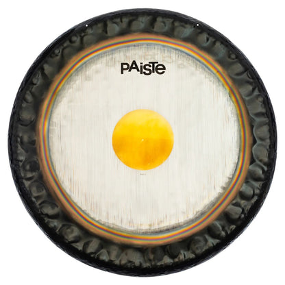 Front view of Paiste 34" Symphonic Gong on white background