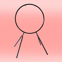 Front view of Paiste Round Orchestra Stand 30 on pink background