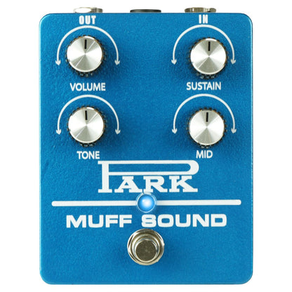 Front view of Park Custom Shop Muff Sound Pedal on white background