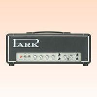Front view of Park P18H Park 18 (1974/Tremolo) Custom Guitar Amplifier Head on orange background