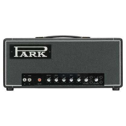 Front view of Park P50 Classic (1966 Black Flag Plexi) Custom Guitar Amplifier Head on white background