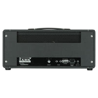 Rear ports view of Park P50 Classic (1966 Black Flag Plexi) Custom Guitar Amplifier Head on white background