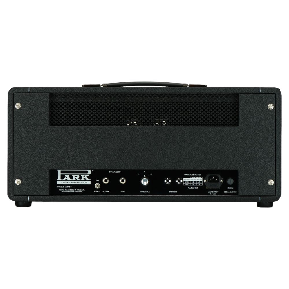 Rear ports view of Park P50RH Rock Custom Guitar Amplifier Head on white background
