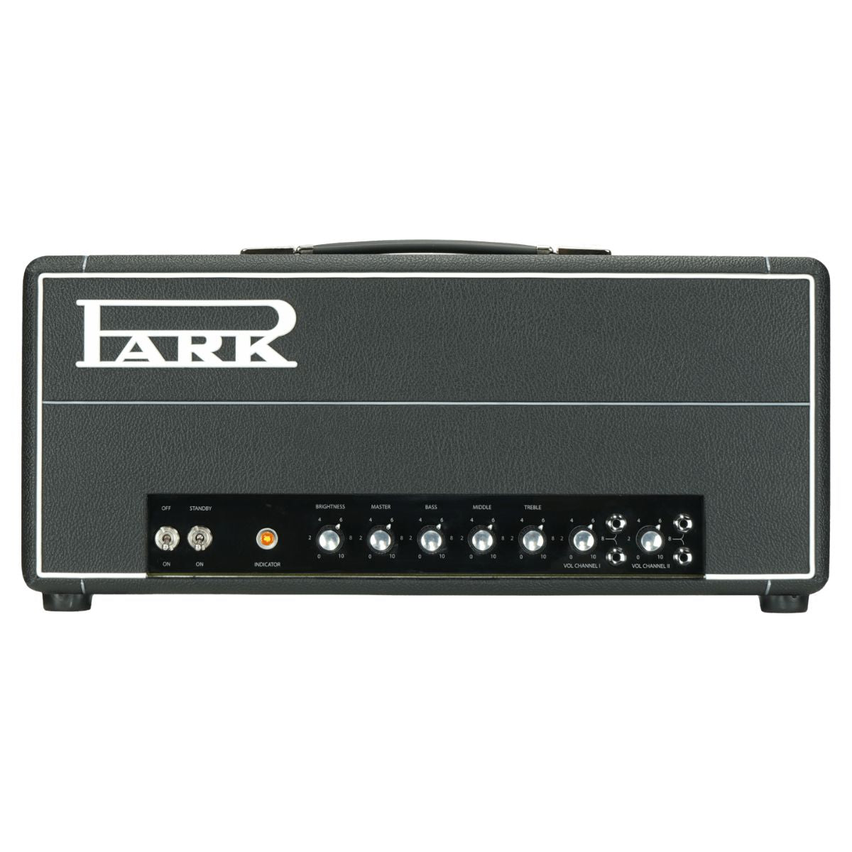 Front view of Park P75 Classic (1969) Custom Guitar Amplifier Head on white background