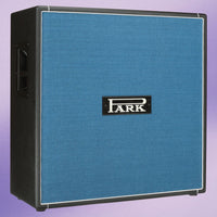 Angled view of Park SB-412 Speaker Cabinet on purple background