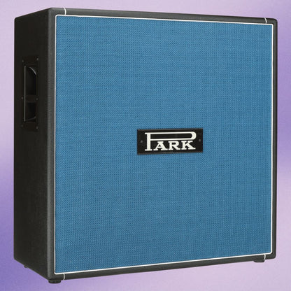 Angled view of Park SB-412 Speaker Cabinet on purple background