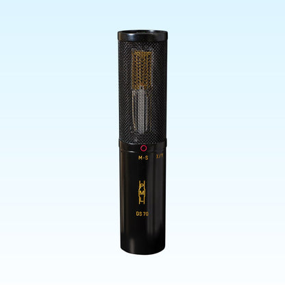 Front view of Pearl Microphone Labs DS 70 on blue background