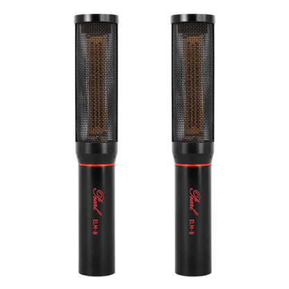 Front view of Pearl Microphone Labs ELM-B Matched Pair on white background
