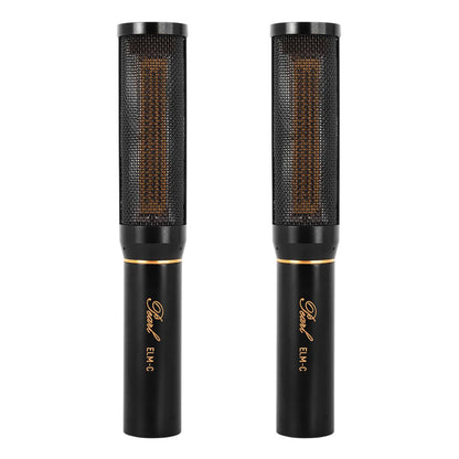 Front view of Pearl Microphone Labs ELM-C Matched Pair on white background