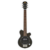 Front view of Pignose PGG 200 Electric Guitar Black on white background