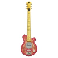 Front view of Pignose PGG 200 Electric Guitar Pink Paisley on white background