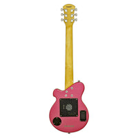 Rear view of Pignose PGG 200 Electric Guitar Pink Paisley on white background