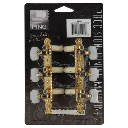 Ping P2625 Deluxe Gold Lyra Plate Classic Machine Heads in packaging on white background