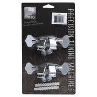 Front view of Ping P2680 Small Covered Bass Machine Heads (2 Bass 2 Treble) on white background