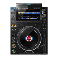 Pioneer DJ CDJ-3000 DJ player with display and control buttons on a white background