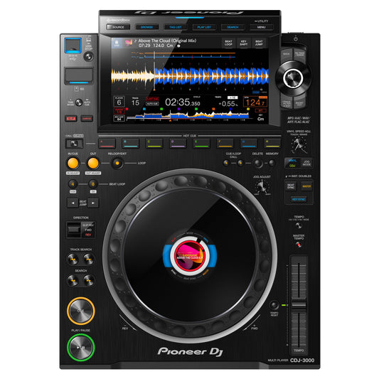 Pioneer DJ CDJ-3000 multi-player on a white background