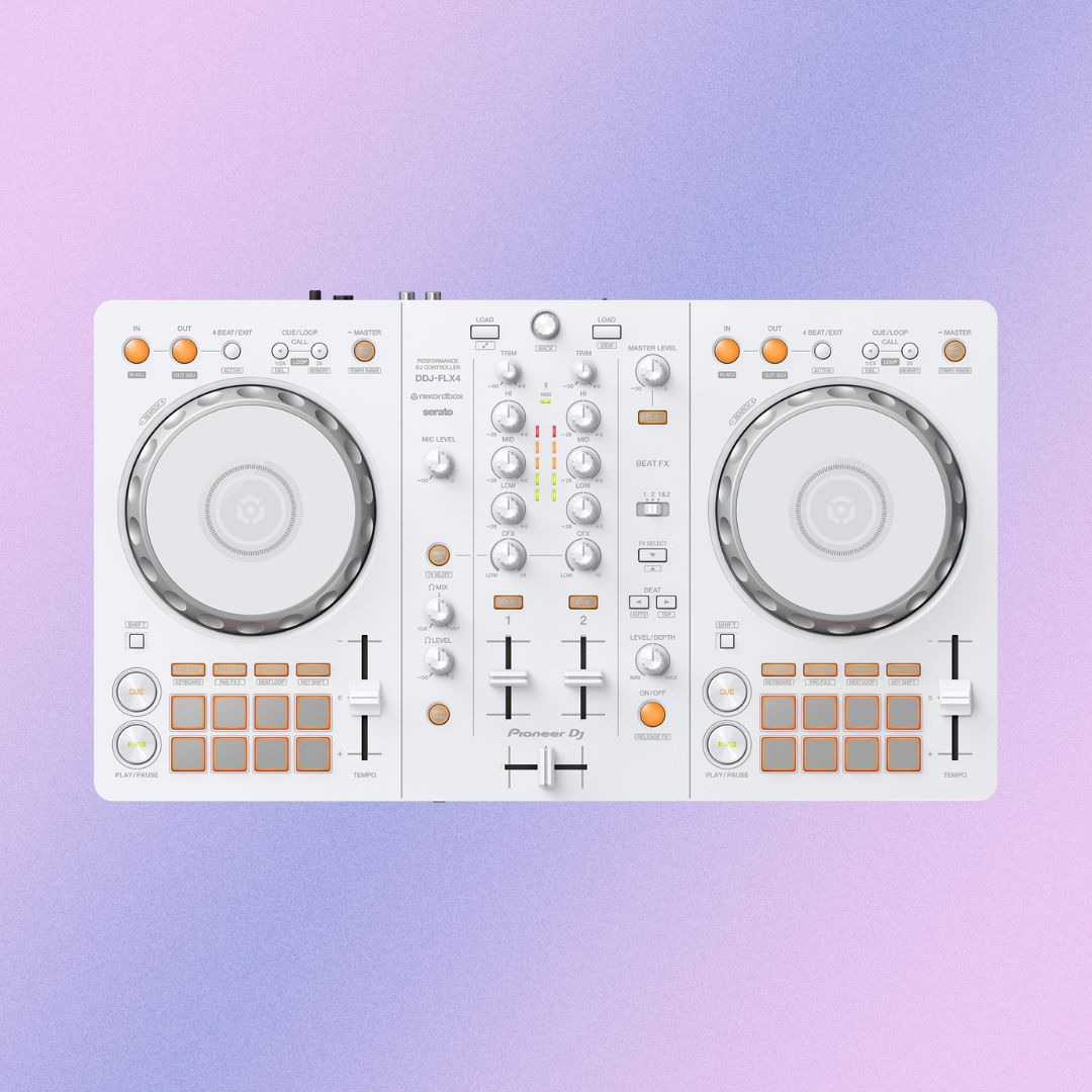Pioneer DJ DDJ-FLX4-W 2-Channel DJ Controller (Limited Edition White)