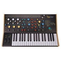 Front view of Pittsburgh Modular Taiga Keyboard Expandable Analog Synthesizer on white background