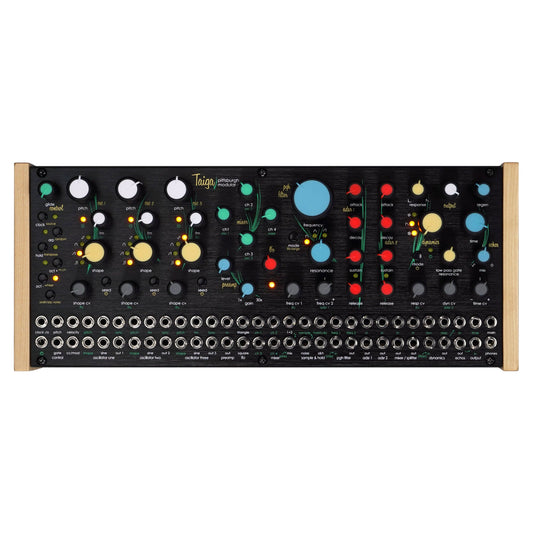 Front view of Pittsburgh Modular Taiga Paraphonic Modular Synthesizer on white background