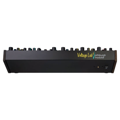 Rear view of Pittsburgh Modular Voltage Lab 2 on white background