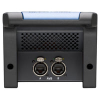 Side ports view of PreSonus NSB 8.8 8x8 AVB-Networked Stage Box on white background